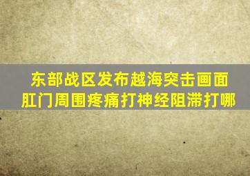 东部战区发布越海突击画面肛门周围疼痛打神经阻滞打哪