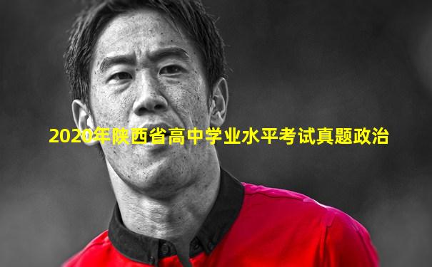 2020年陕西省高中学业水平考试真题政治