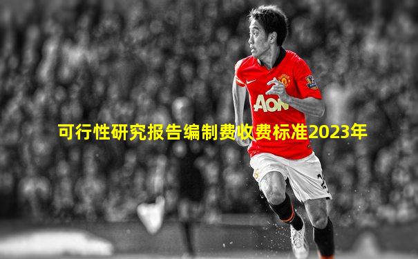 可行性研究报告编制费收费标准2023年